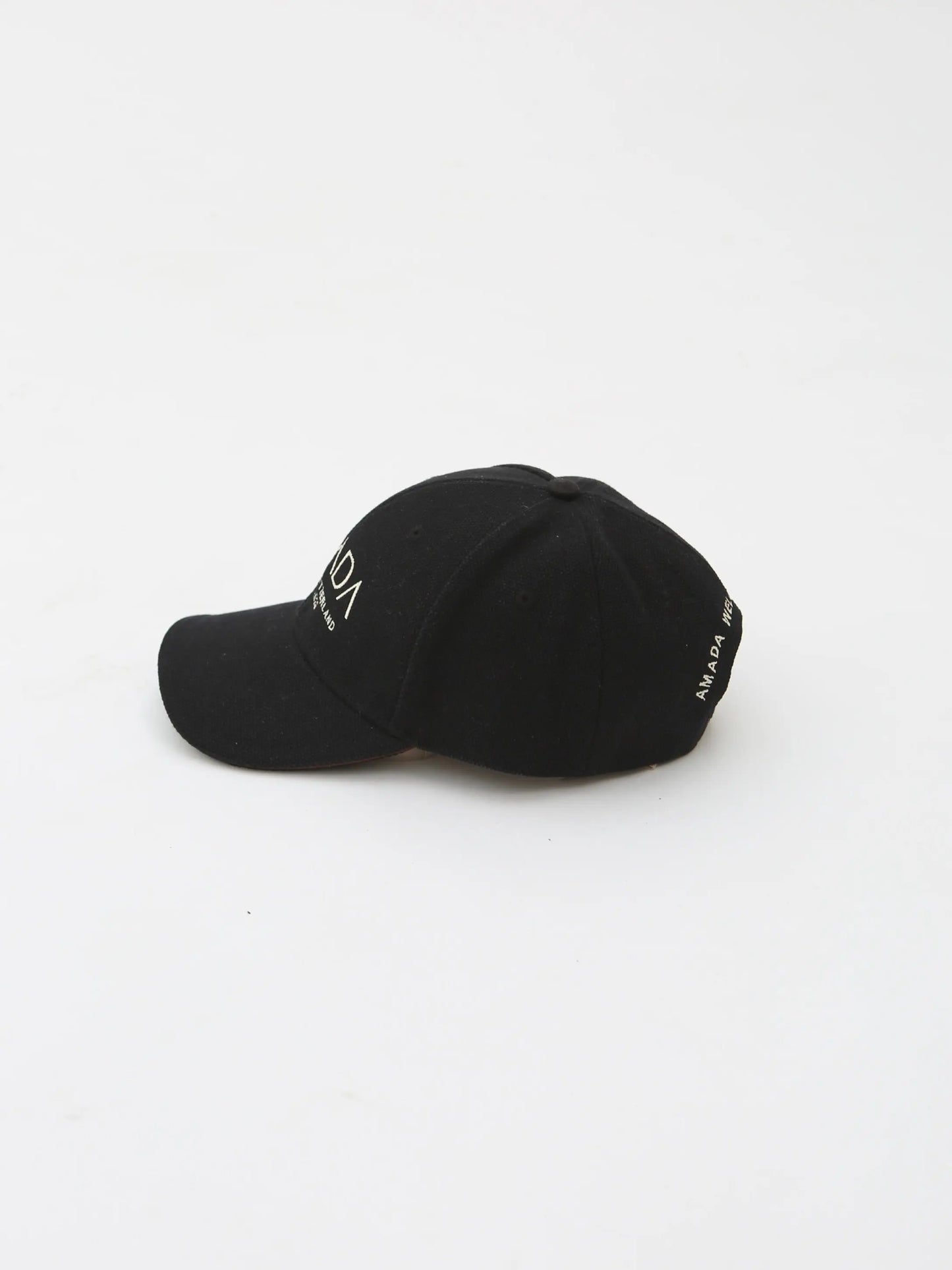 AMADA Cotton Canvas Baseball Hat - Black
