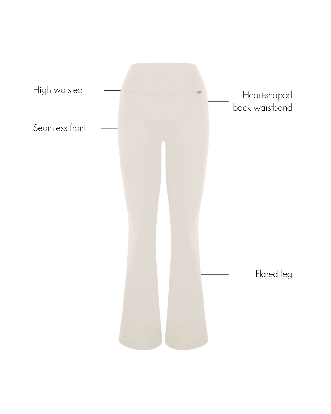 Camilla Flare Leggings - Ivory