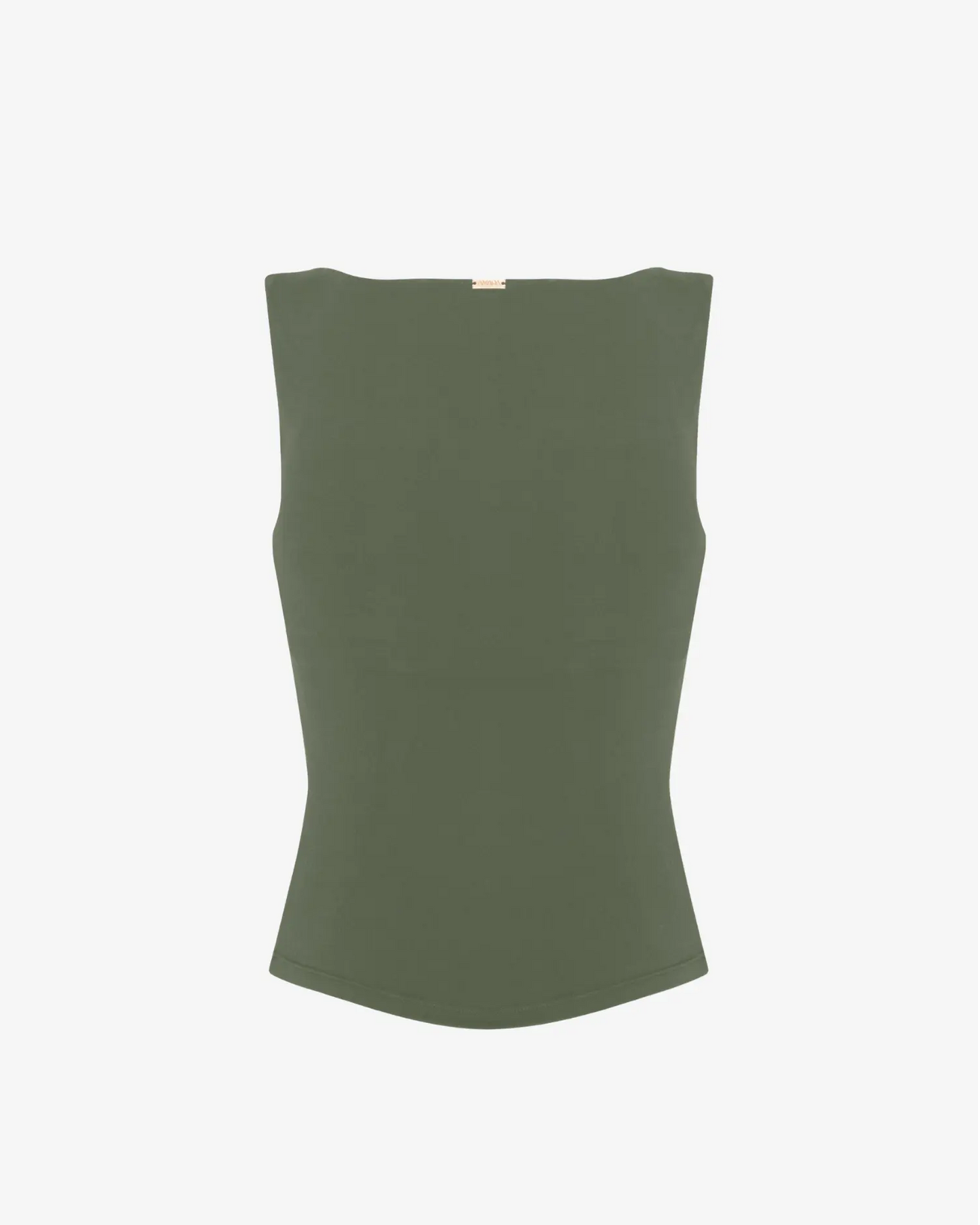 Karolina Boatneck Top - Alpine Moss