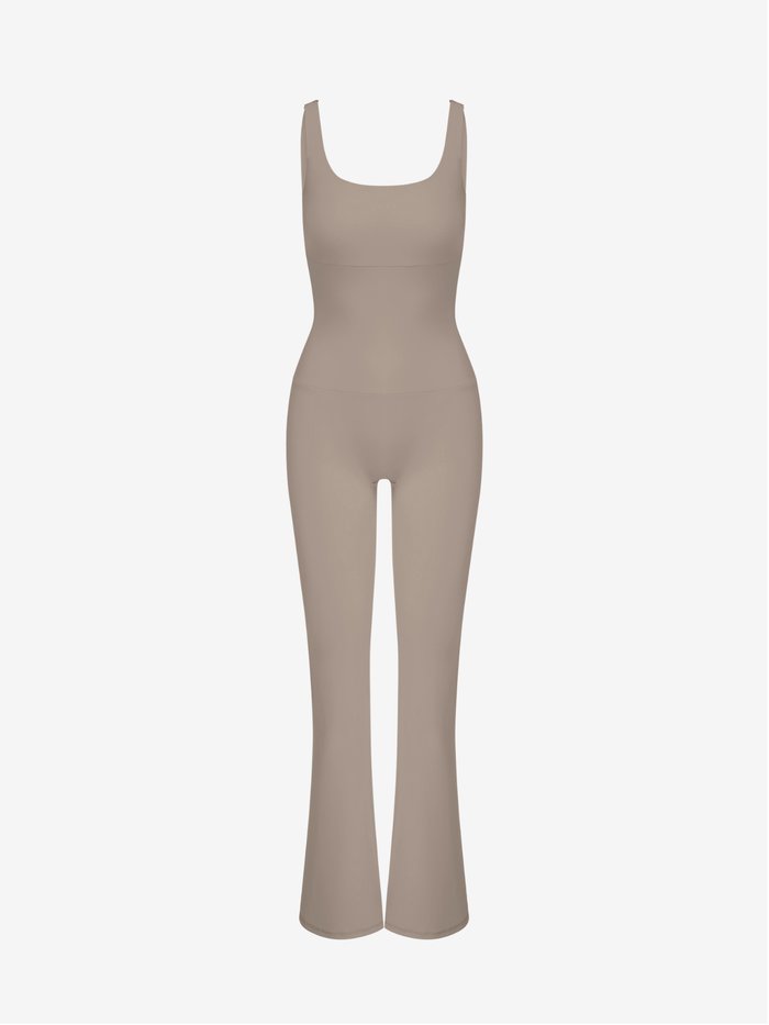 Anastasia Flared Leg Jumpsuit - Nude
