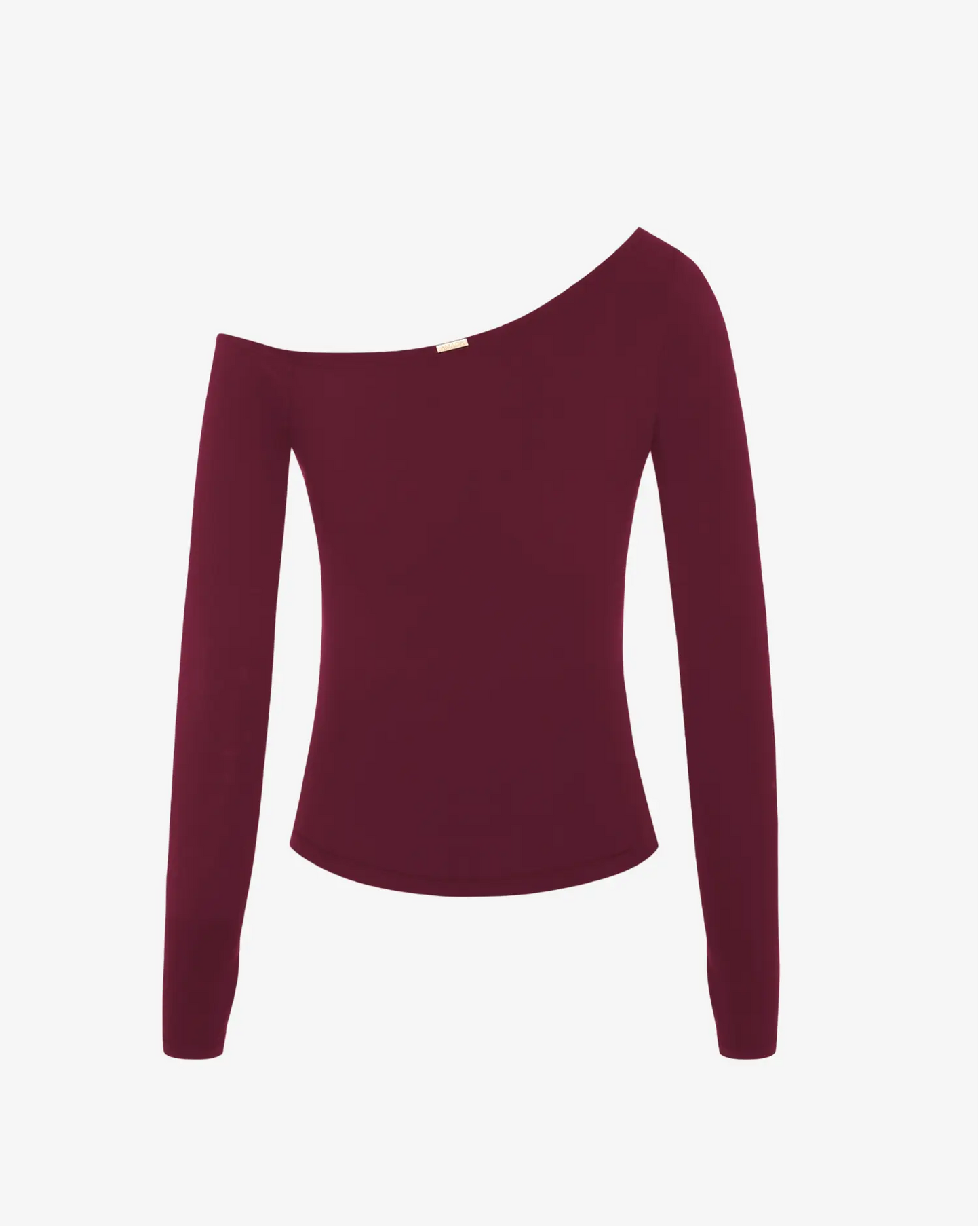 Sabrina Asymmetric Longsleeve - Cherry