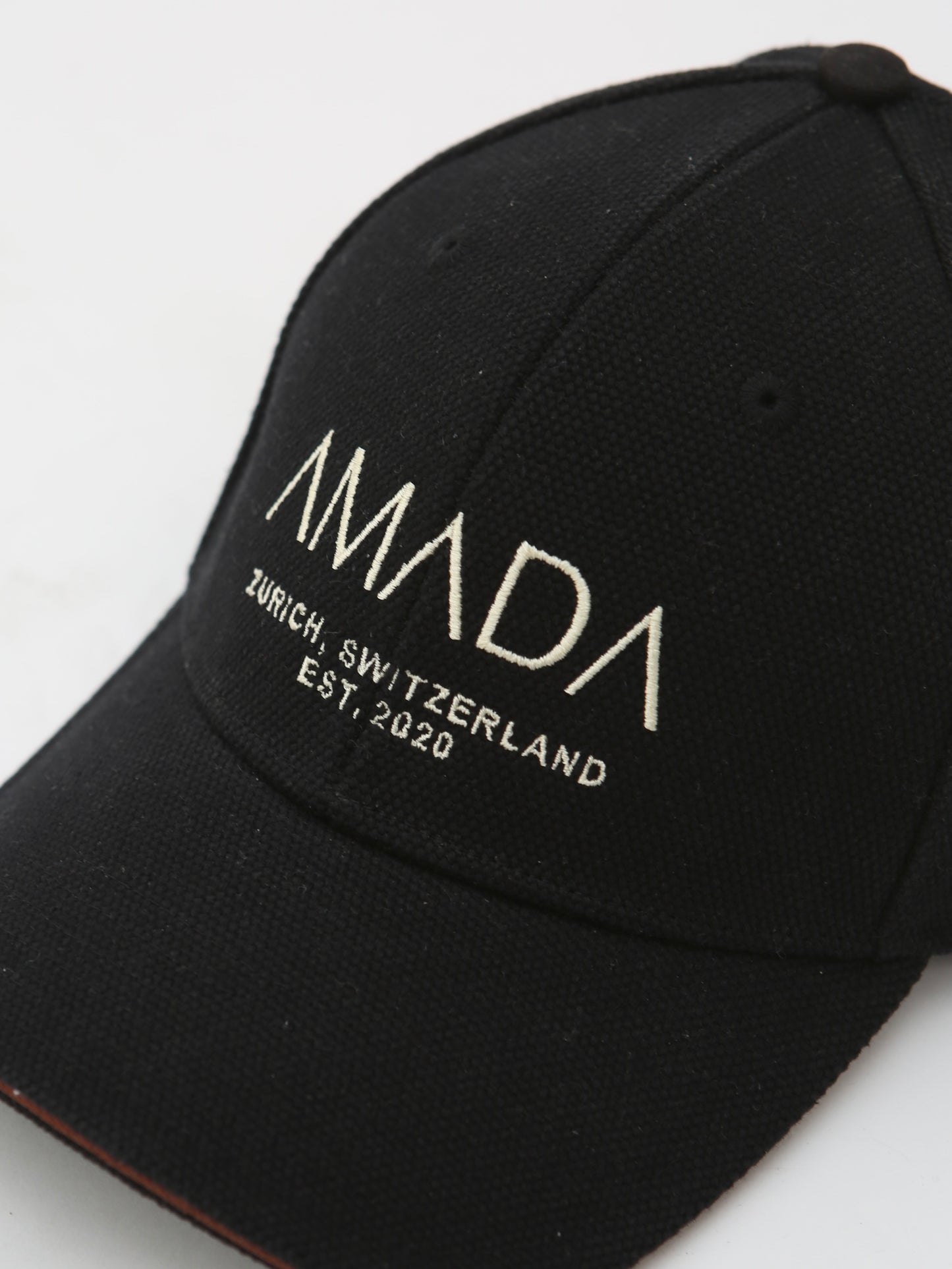 AMADA Cotton Canvas Baseball Hat - Black