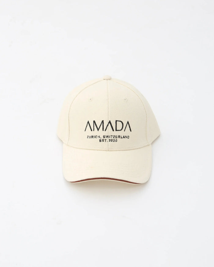 AMADA Cotton Canvas Baseball Hat - Cream