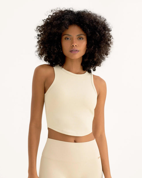 Alma Racerback Top - Cream – AMADAWEAR