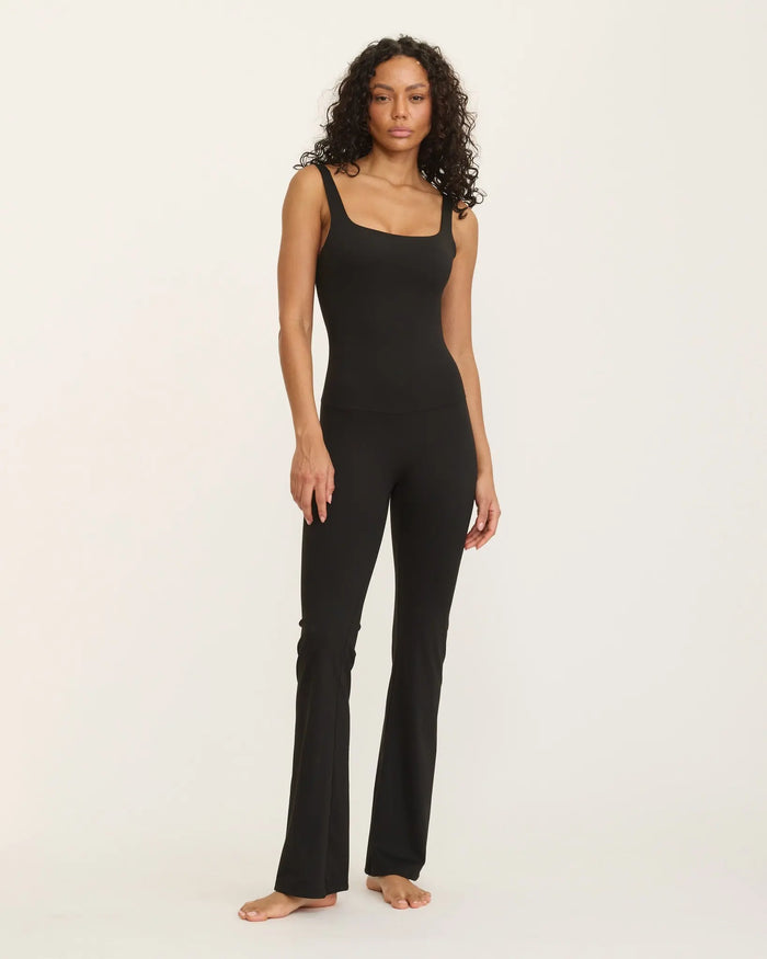 Anastasia Flared Leg Jumpsuit - Black