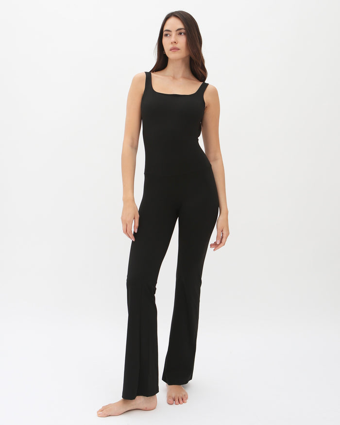 Anastasia Flared Leg Jumpsuit - Black