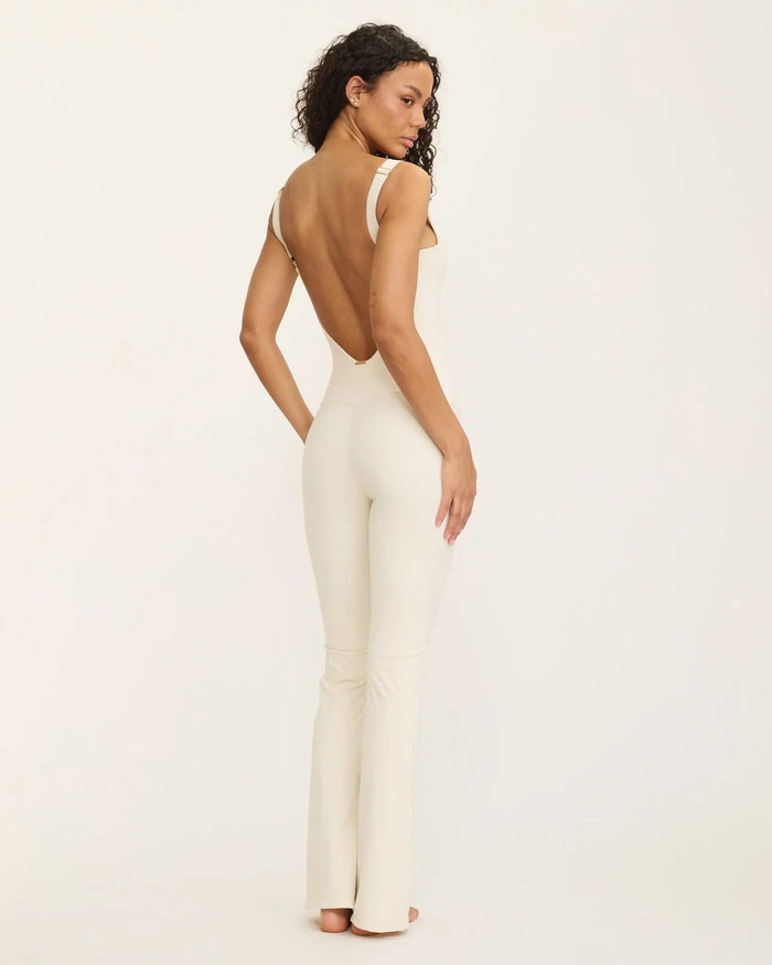 Anastasia Flared Leg Jumpsuit - Ivory