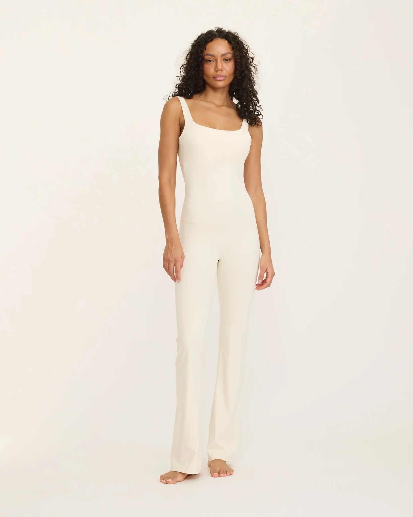 Anastasia Flared Leg Jumpsuit - Ivory
