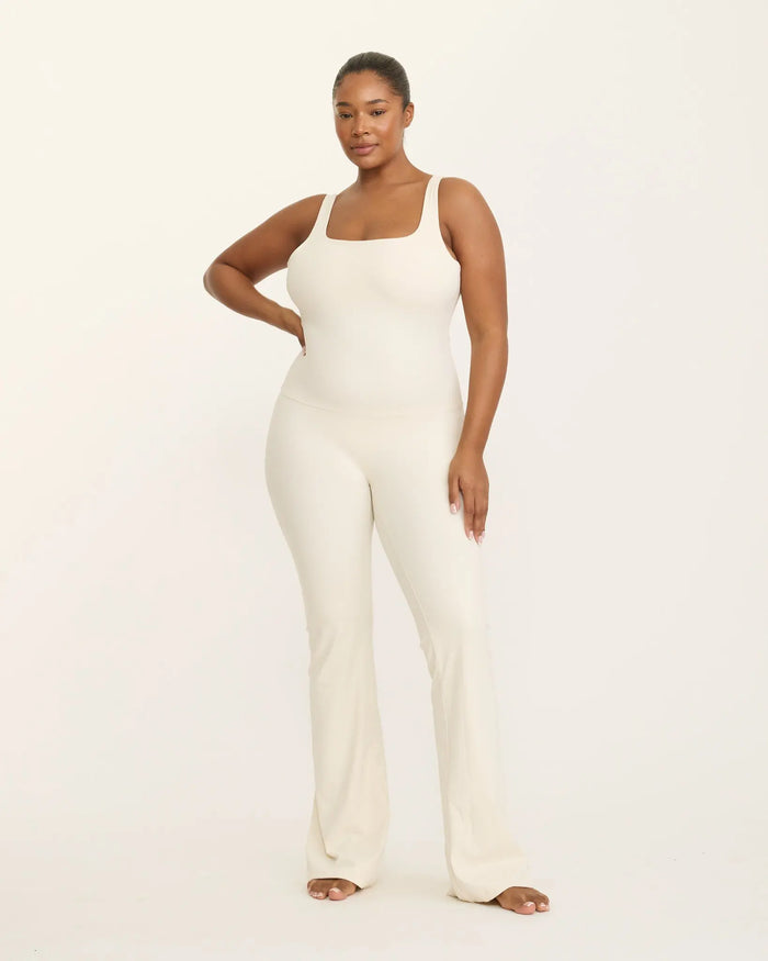 Anastasia Flared Leg Jumpsuit - Ivory