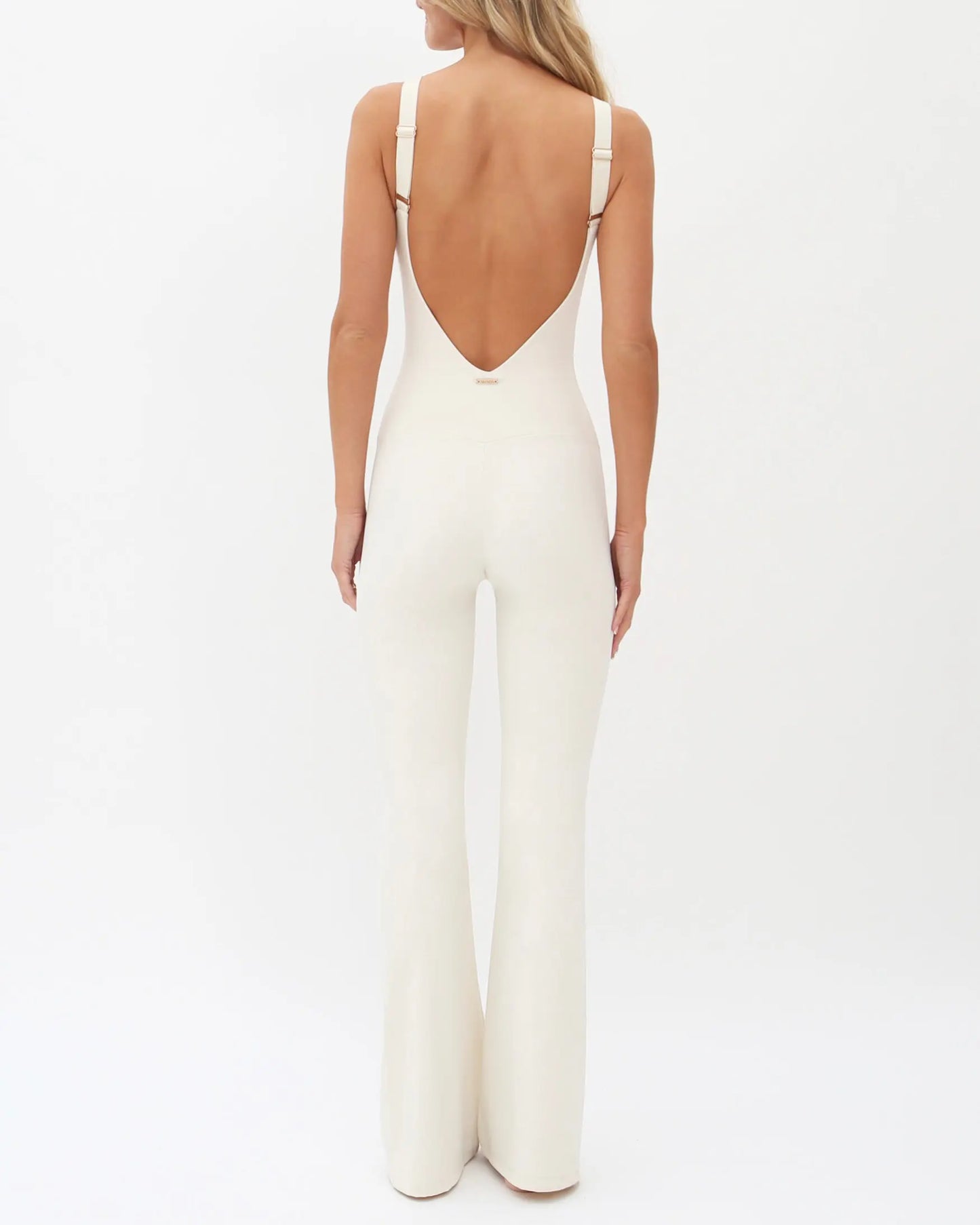 Anastasia Flared Leg Jumpsuit - Ivory