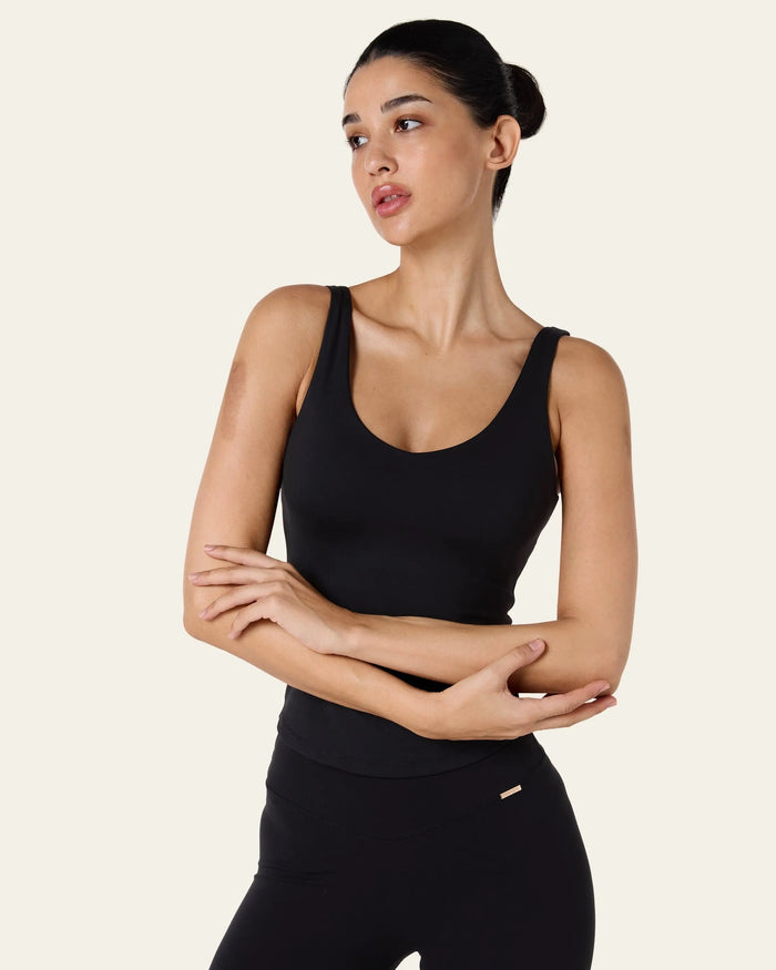 Anya V- Neck Top - Black