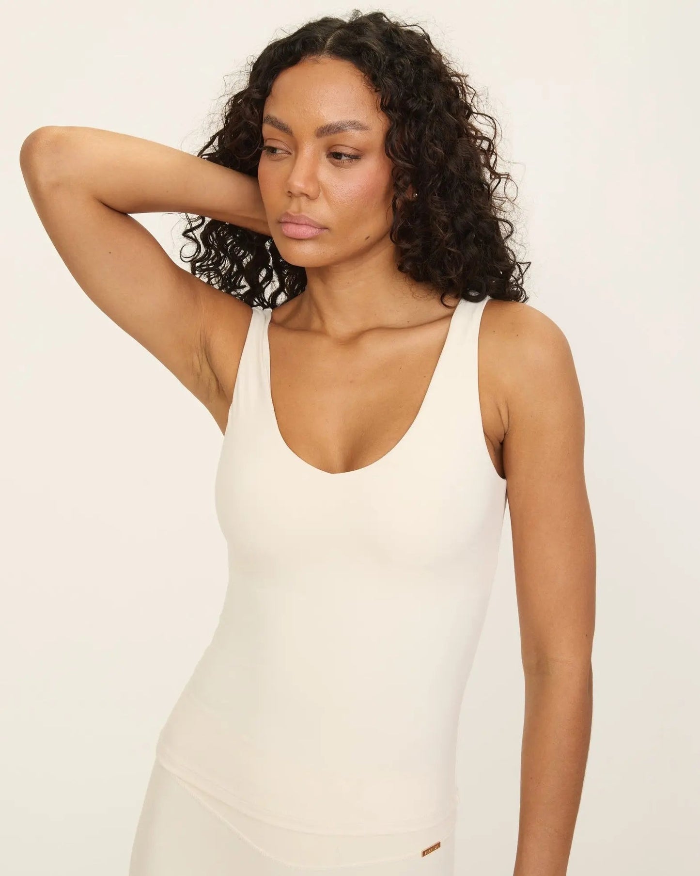 Anya V- Neck Top -  Ivory