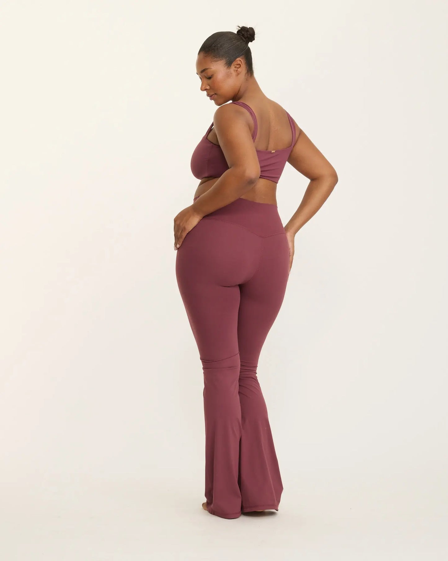 Camilla Flare Leggings - Cherry