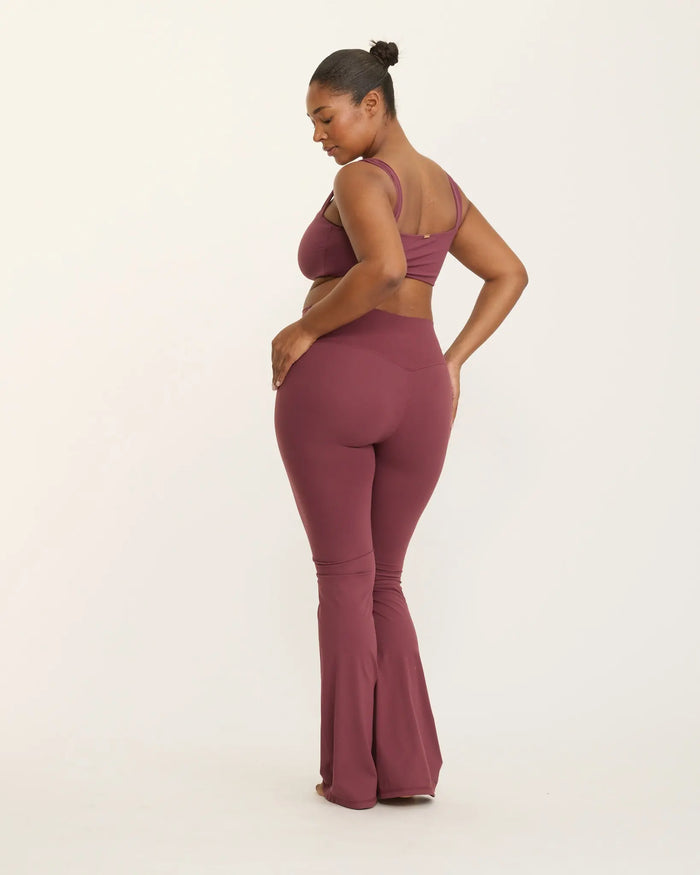 Camilla Flare Leggings - Cherry