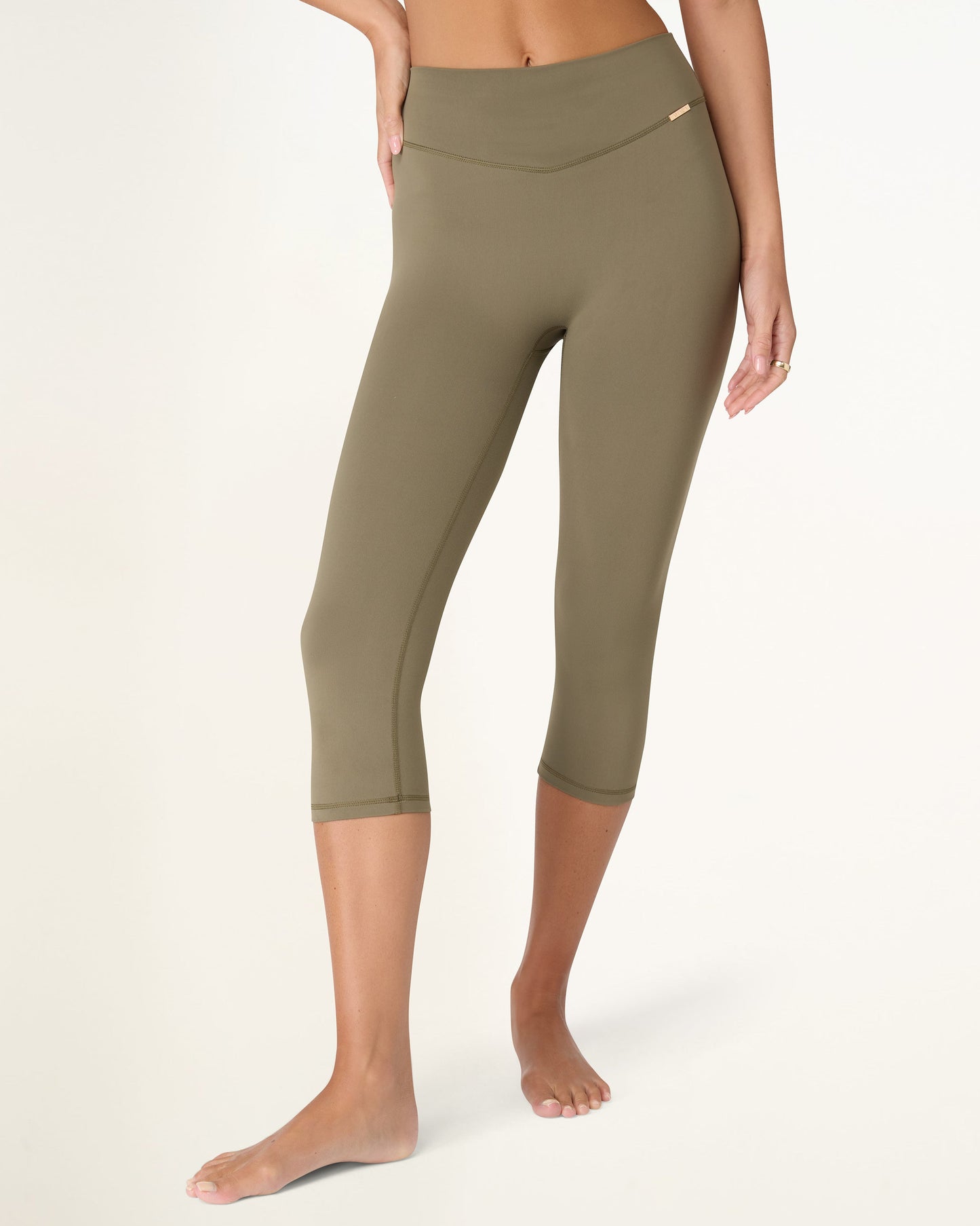 Capri Leggings - Alpine Moss