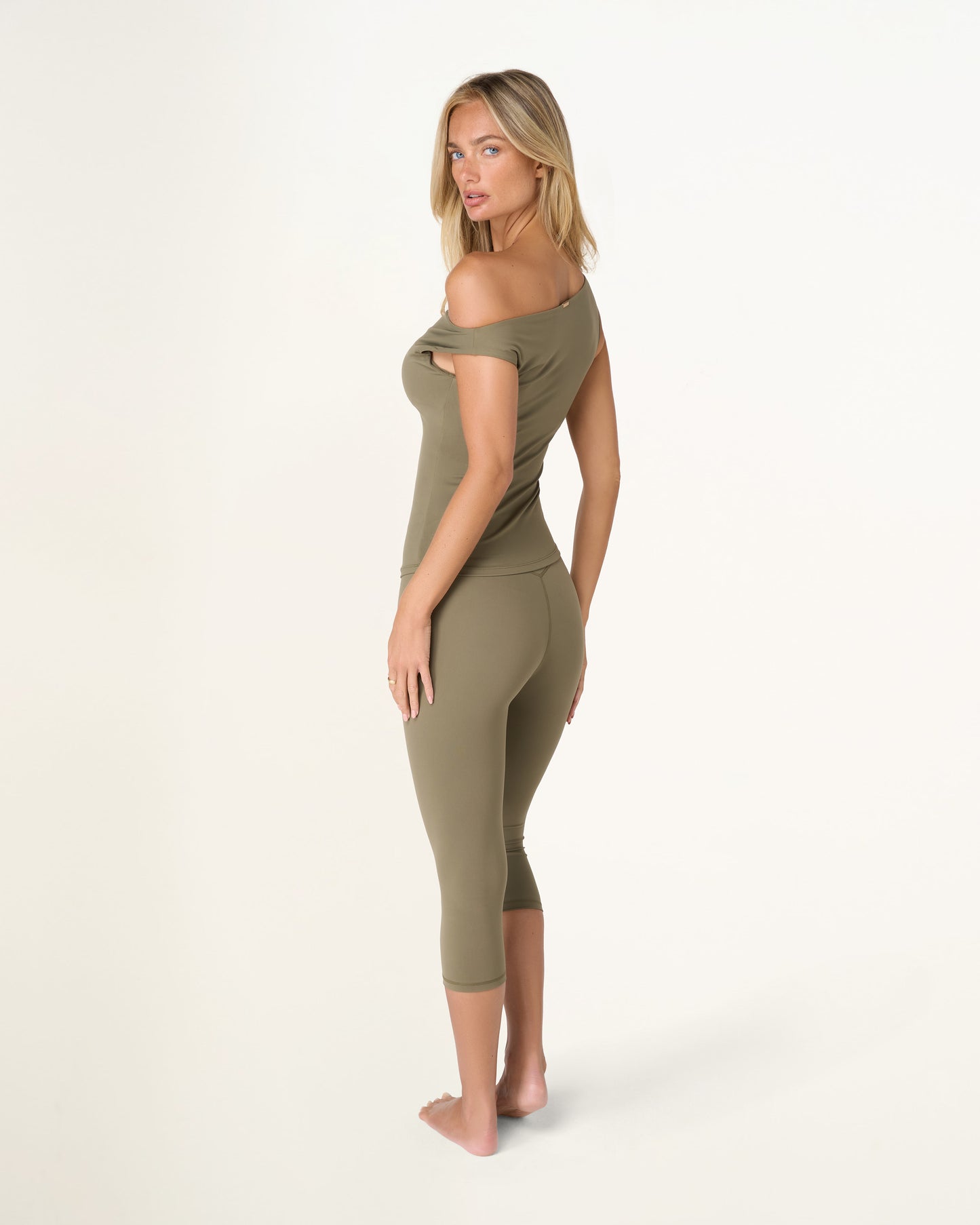 Capri Leggings - Alpine Moss