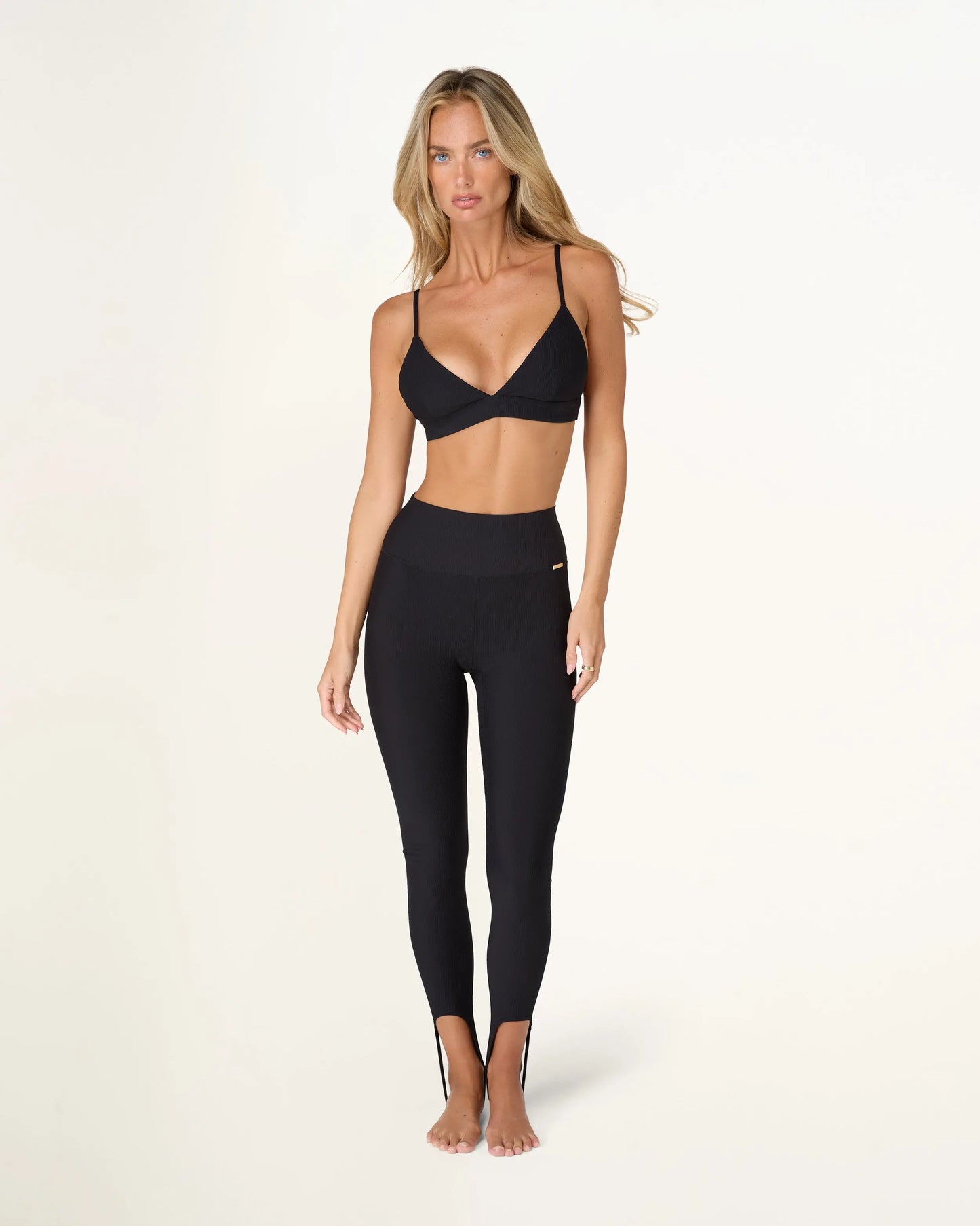 Donya Stirrup Leggings - Black