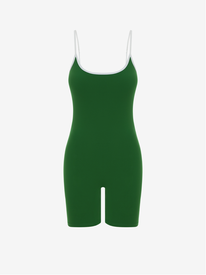Gia Onesie - Green/White