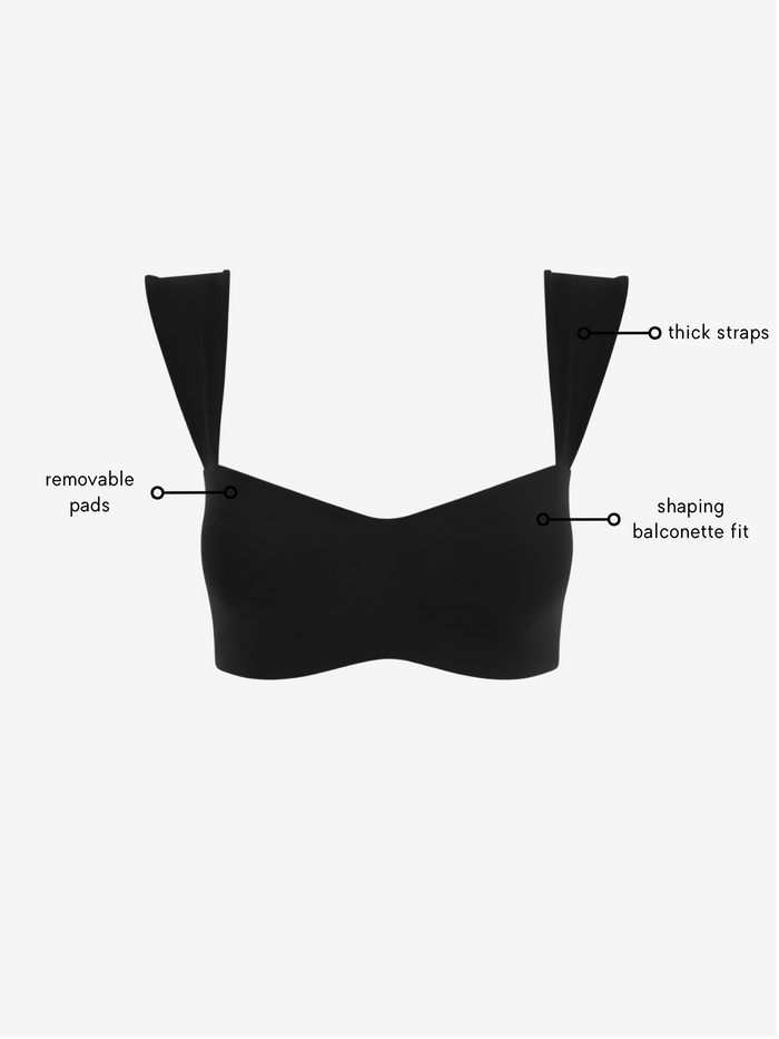 Jaqueline Balconette Bra - Black