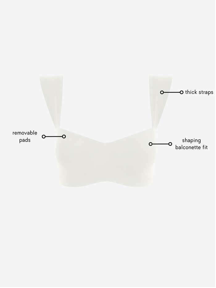 Jaqueline Balconette Bra - Ivory