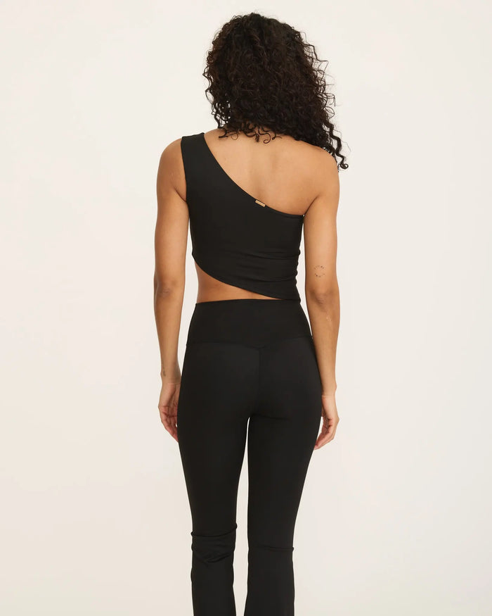 Joelle Oneshoulder Top - Black