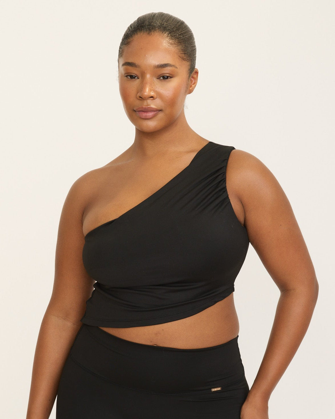 Joelle One Shoulder Top - Black – AMADAWEAR