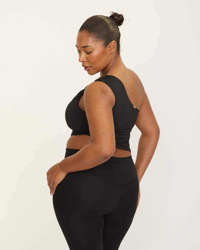 Joelle Oneshoulder Top - Black