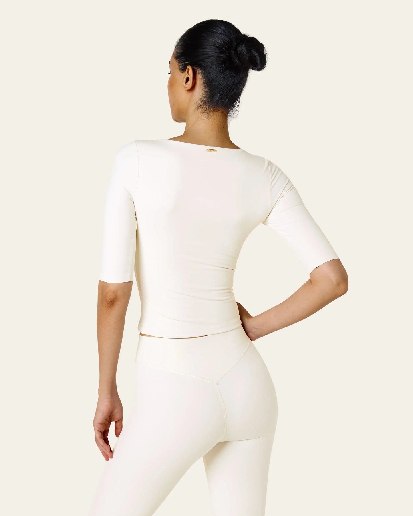 Julia 3/4 Longsleeve Top -  Ivory