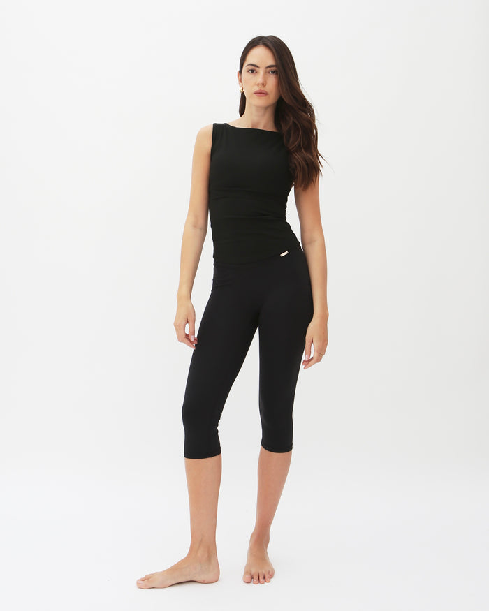 Karolina Boatneck Top - Black