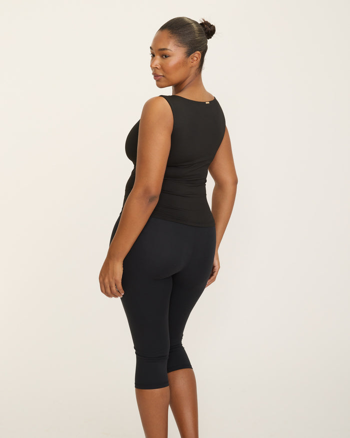 Karolina Boatneck Top - Black
