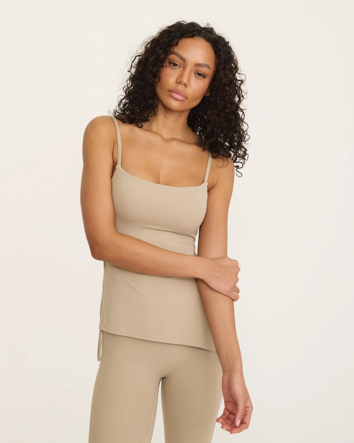 Mira Asymmetric Top - Nude