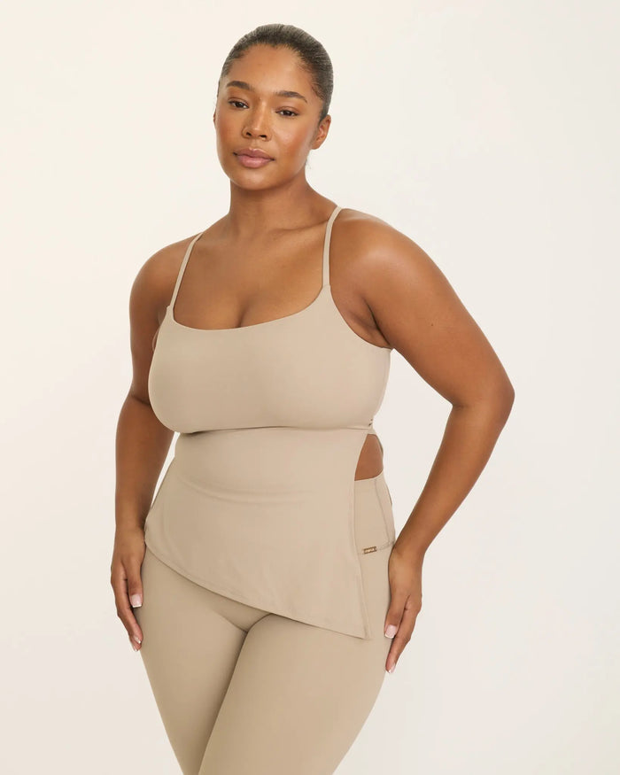 Mira Asymmetric Top - Nude