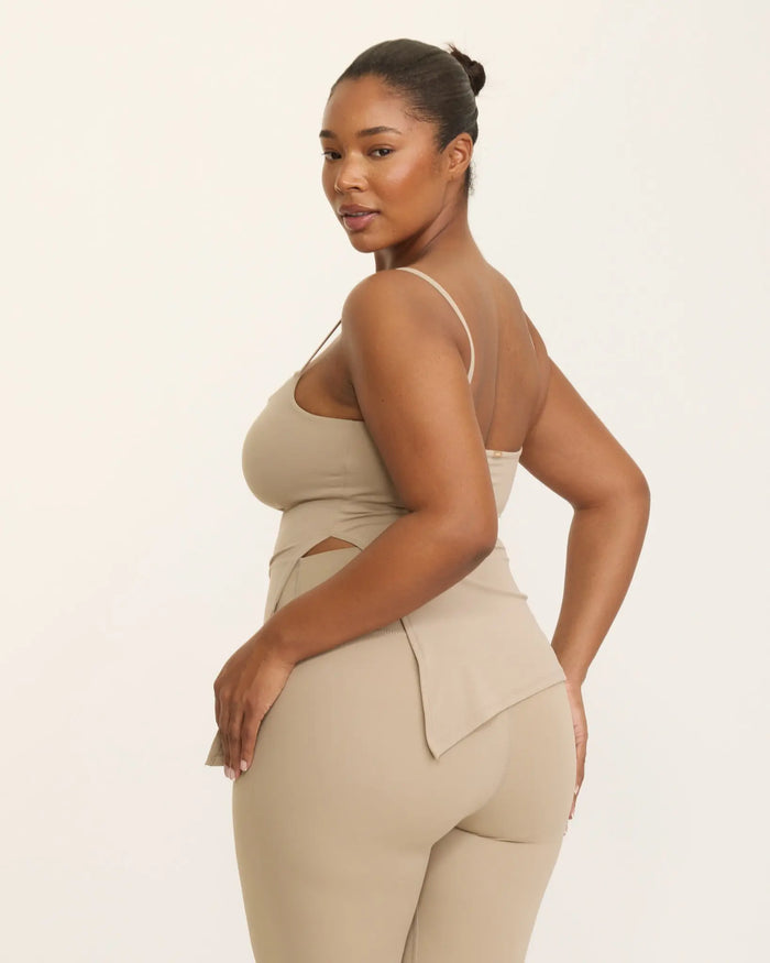 Mira Asymmetric Top - Nude