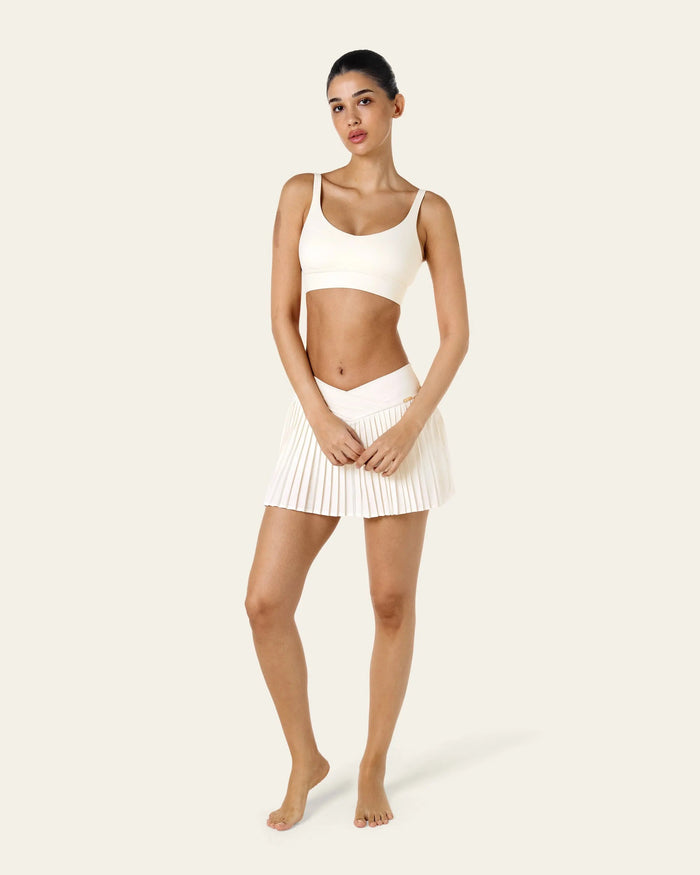 Serena Pleated Tennis Skirt - Ivory