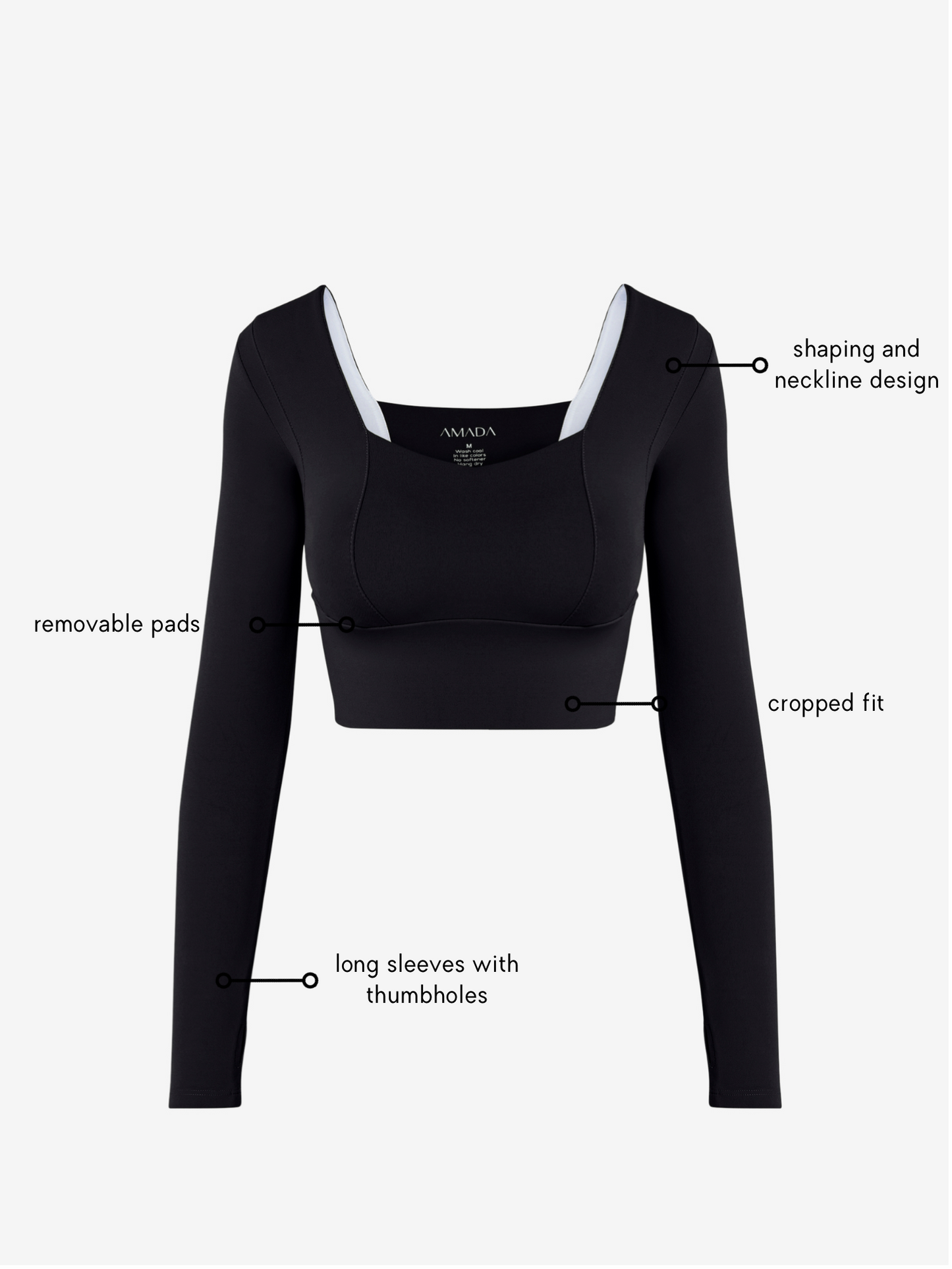 Uela Longsleeve Top - Black