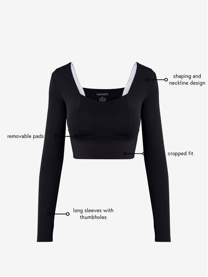 Uela Longsleeve Top - Black