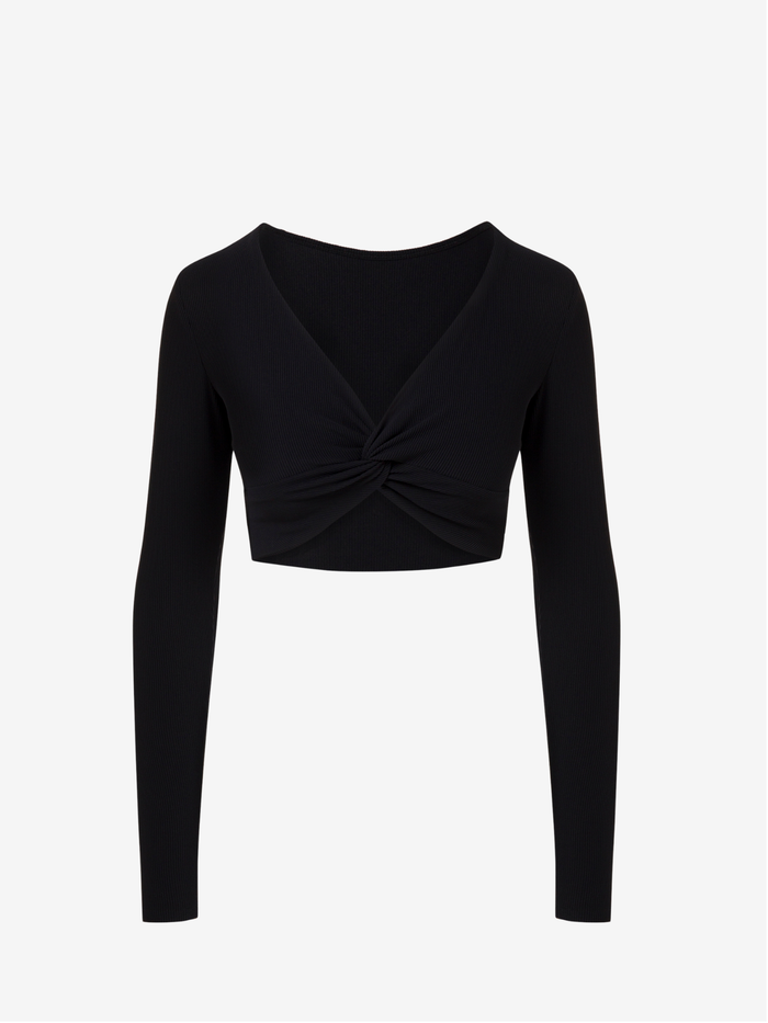 Yasmine Longsleeve Top - Black